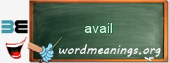 WordMeaning blackboard for avail